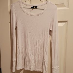 White Long Sleeve Tee